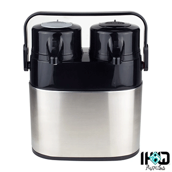 فلاسک دو قلو 1 لیتر شیشه دار یونیک 9040 