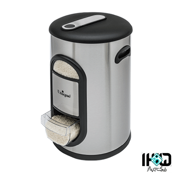 سطل برنج 10 کیلویی پیمانه دار استیل یونیک 4440