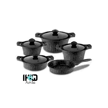 سرویس قابلمه آژاکس  تمام گرانیت 9 پارچه ترک اصل 