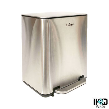 سطل زباله چهارگوش 20 استیل یونیک 4300