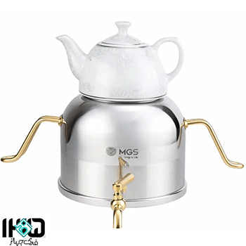کتری و قوری چینی و استیل کد K41017 ام جی اس